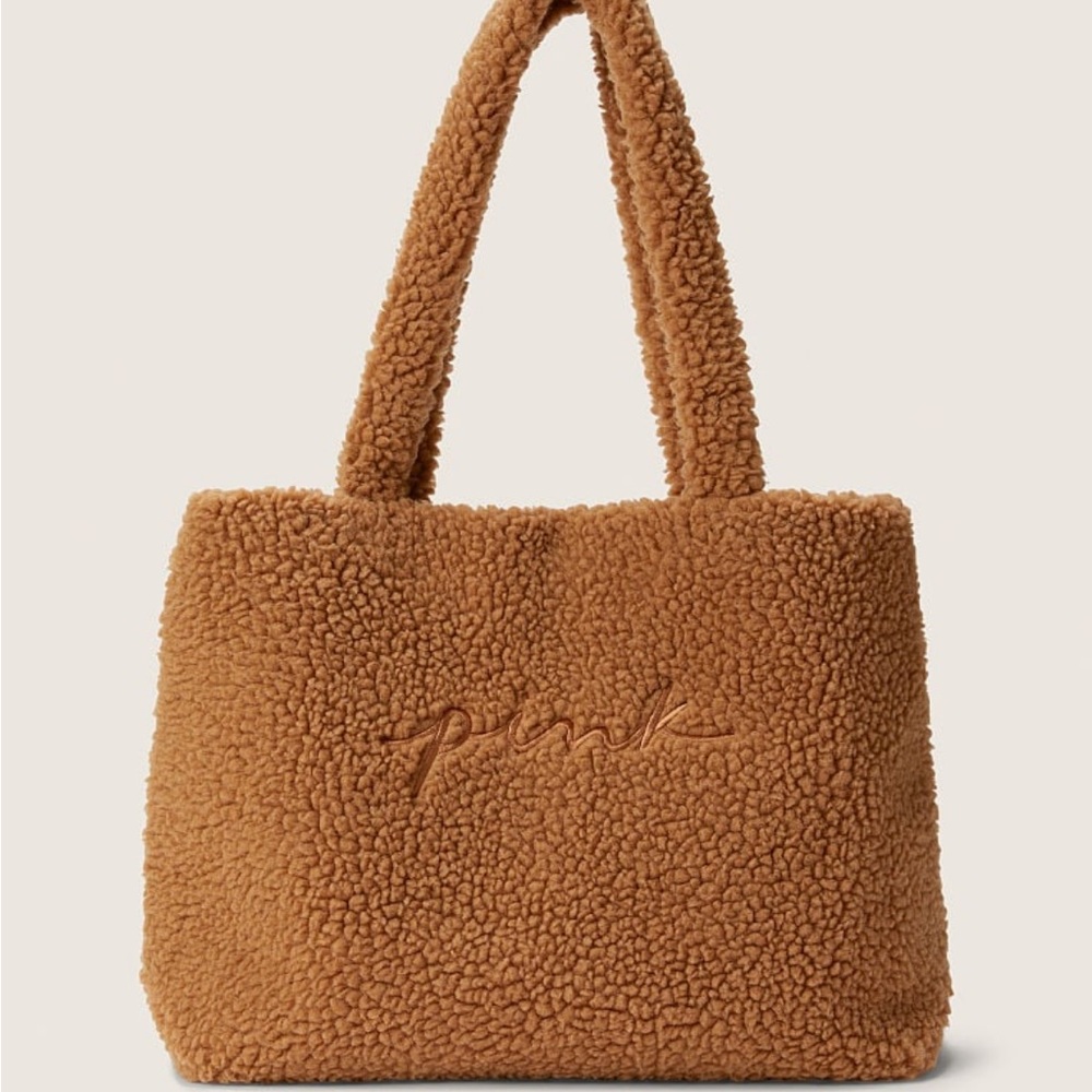 VICTORIA'S SECRET PINK Cozy-Plush Tote Bag NEW RELEASE NOVEMBER 2022